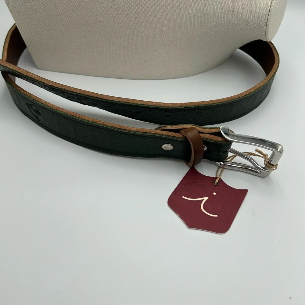 New Iliac Golf Strato 3.0 Belt Olive + Brown Size 40 Leather Made In USA